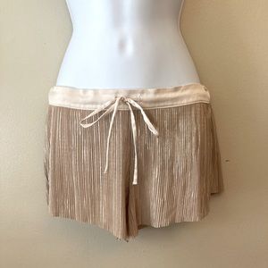 Victoria’s Secret champagne shimmer silky sleep shorts XS